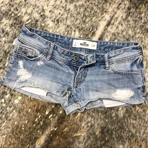 HOLLISTER Distressed jean shorts